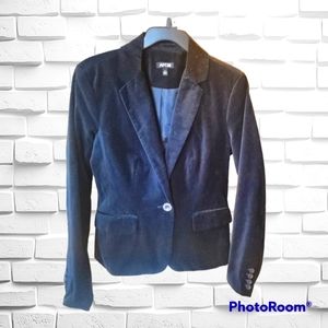Velour velvet black blazer